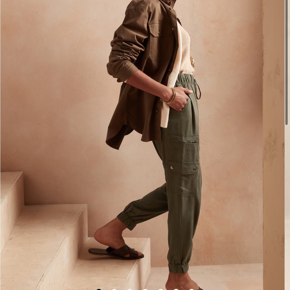 BR factory Tencel Cargo Jogger